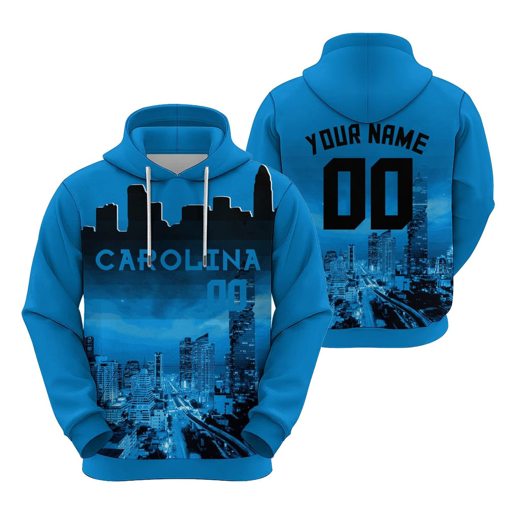 Custom Sports Pullover Sweatshirt City Carolina Night Fashion Football Hoodie