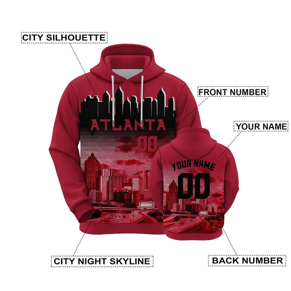 Custom Sports Pullover Sweatshirt City Tampa Bay Night Fashion Football Hoodie