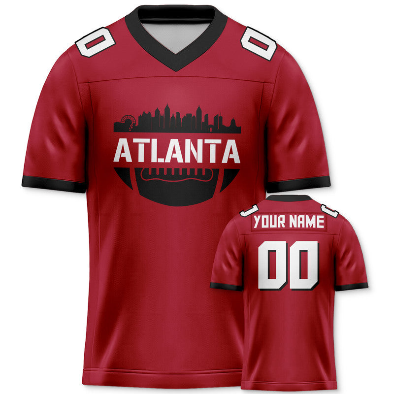 Custom Football Jersey With Atlanta City Souvenir Fashion Football Shirt