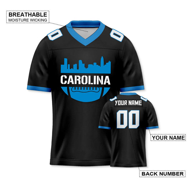 Custom Football Jersey With Carolina City Souvenir Fashion Football Shirt