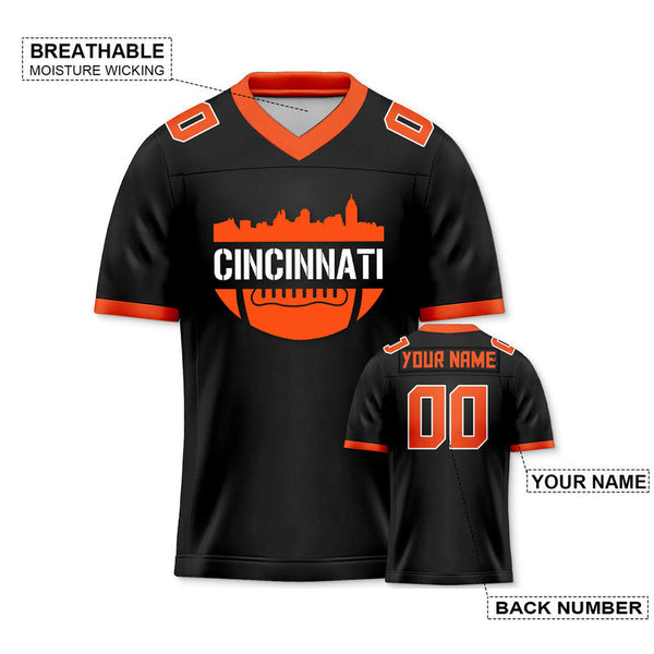 Custom Football Jersey With Chicago City Souvenir Fashion Football Shirt