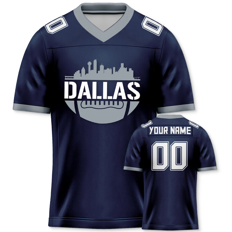 Custom Football Jersey With Dallas City Souvenir Fashion Football Shirt