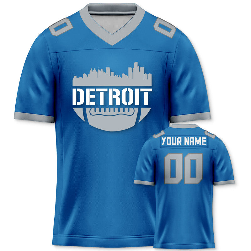 Custom Football Jersey With Detroit City Souvenir Fashion Football Shirt