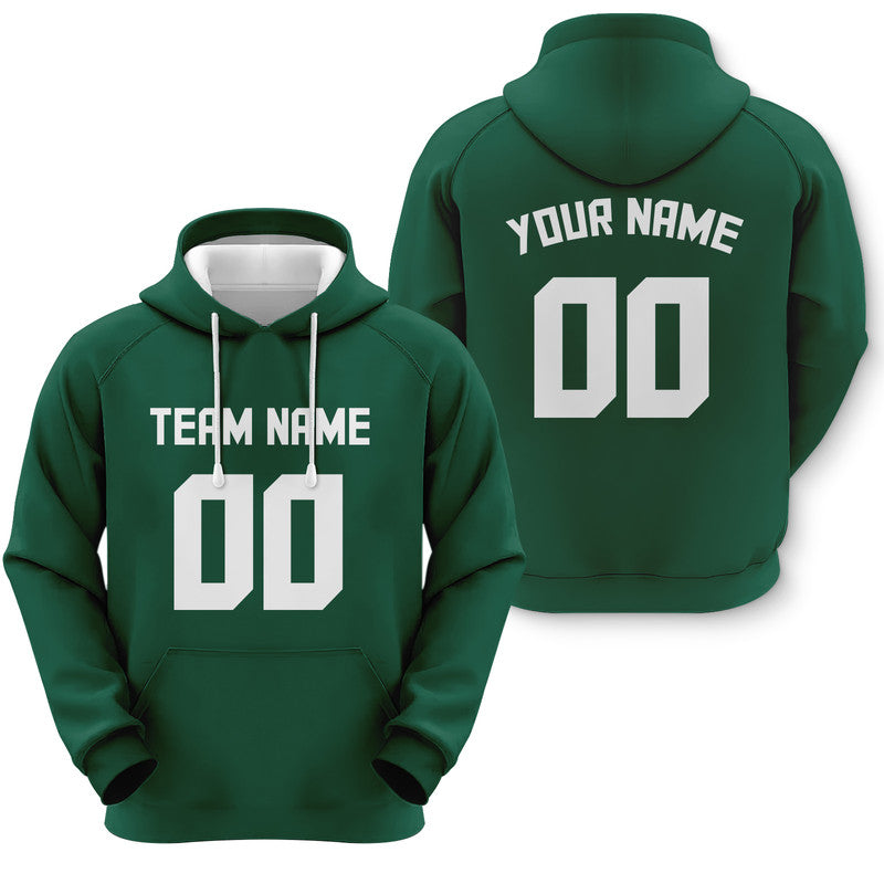 Custom Gotham Green White Sports Pullover  Sweatshirt Football Hoodie