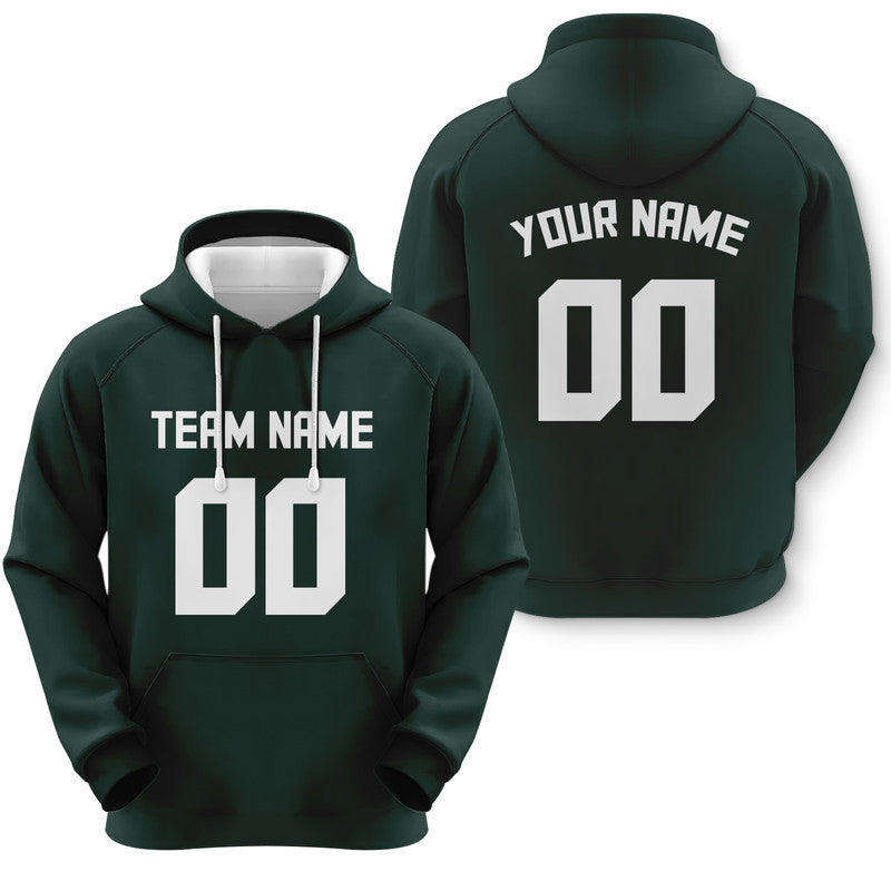 Custom Gray White Sports Pullover  Sweatshirt Football Hoodie