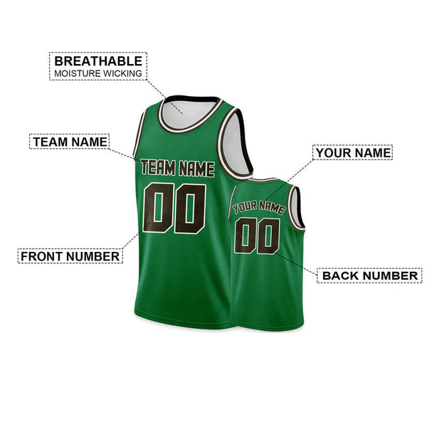 Custom Green Olive Round Neck Rib-Knit Basketball Jersey