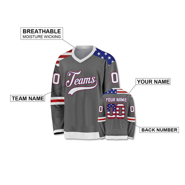 Custom Statue of Liberty Authentic Hockey Jersey