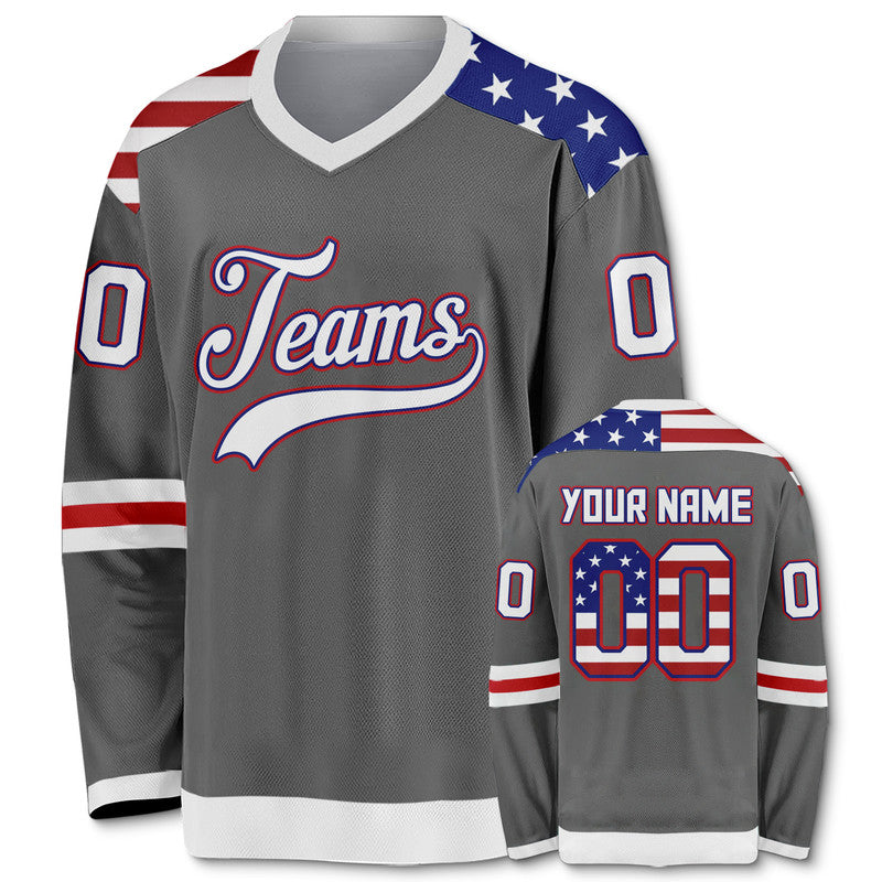 Custom Statue of Liberty Authentic Hockey Jersey