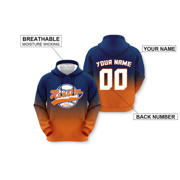 Custom Sports Pullover Sweatshirt Baseball City Detroit  You're My Home Split Fashion Hoodie