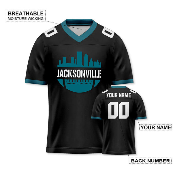 Custom Football Jersey With Jacksonville City Souvenir Fashion Football Shirt