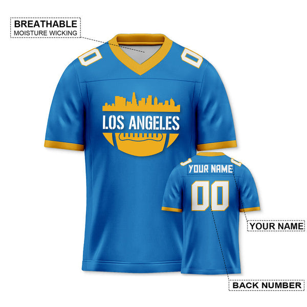 Custom Football Jersey With Los Angeles City Souvenir Fashion Football Shirt