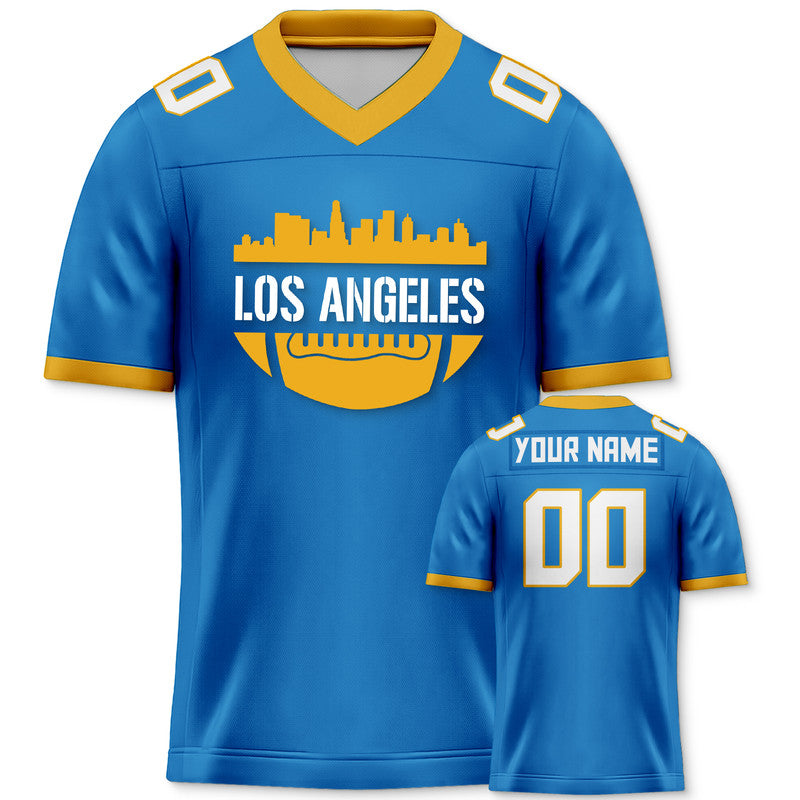 Custom Football Jersey With Los Angeles City Souvenir Fashion Football Shirt