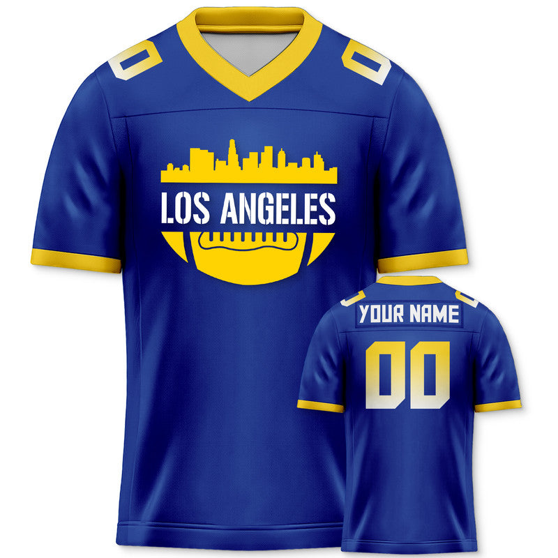 Custom Football Jersey With Los Angeles City Souvenir Fashion Football Shirt