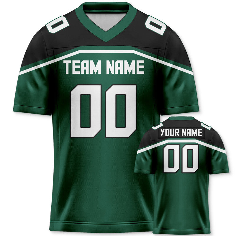 Custom Kelly Green White Concept Version Authentic Football Jersey