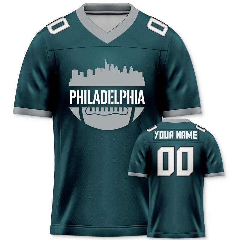 Custom Football Jersey With Philadelphia City Souvenir Fashion Football Shirt