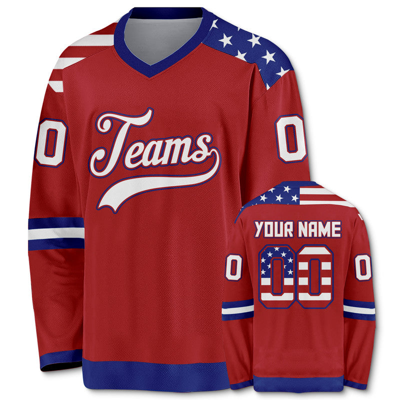 Custom Statue of Liberty Authentic Hockey Jersey