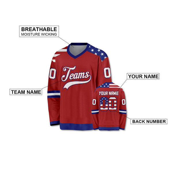 Custom Statue of Liberty Authentic Hockey Jersey