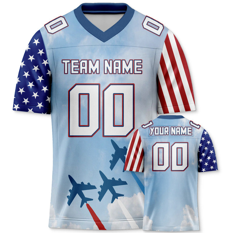 Custom Team USA Football Jersey1