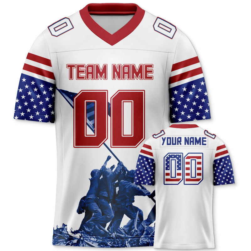 Custom Team USA Football Jersey2