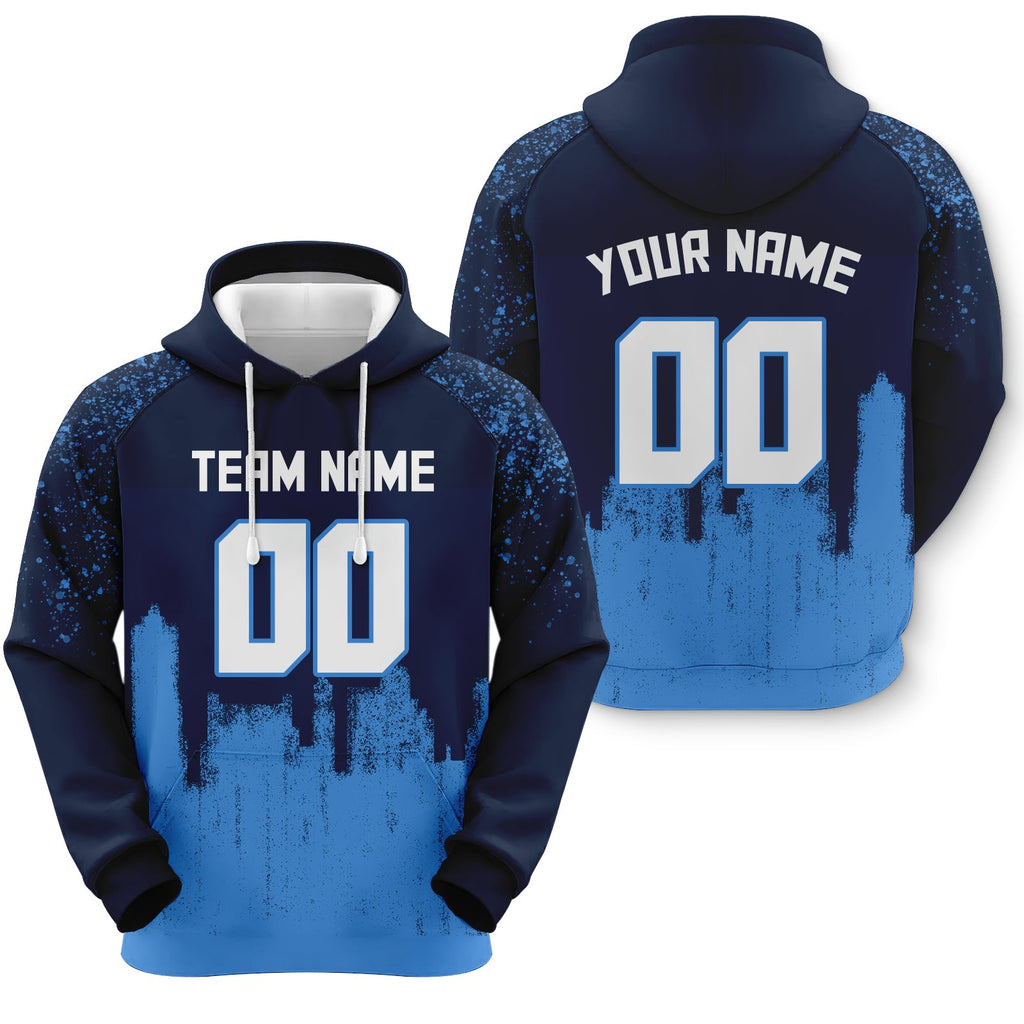 Custom Sports Pullover Sweatshirt Graffiti City Tennessee Fashion Football Hoodie