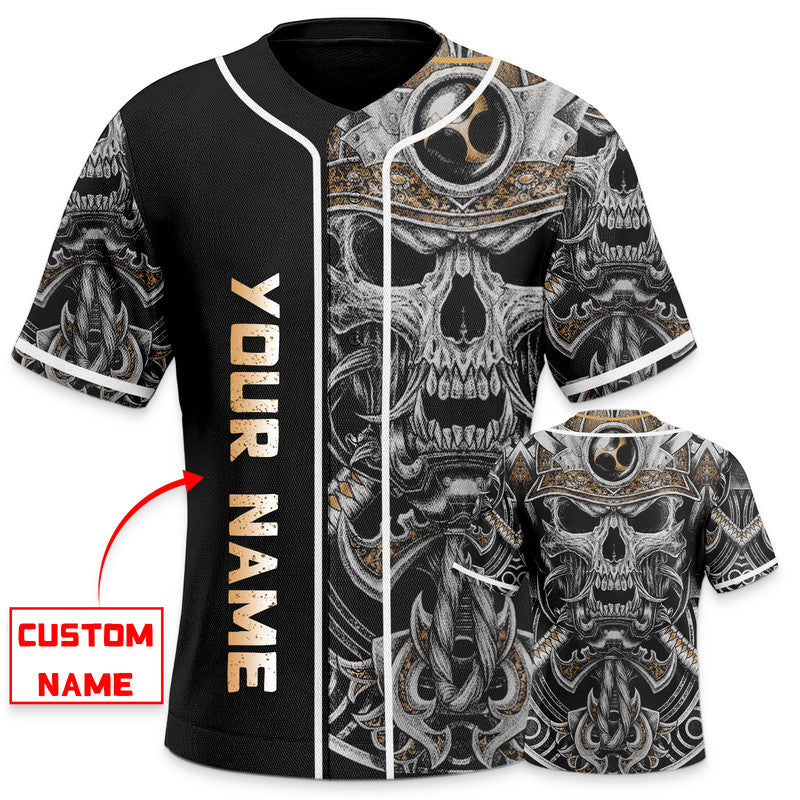 Viking Skull Custom Baseball Jersey