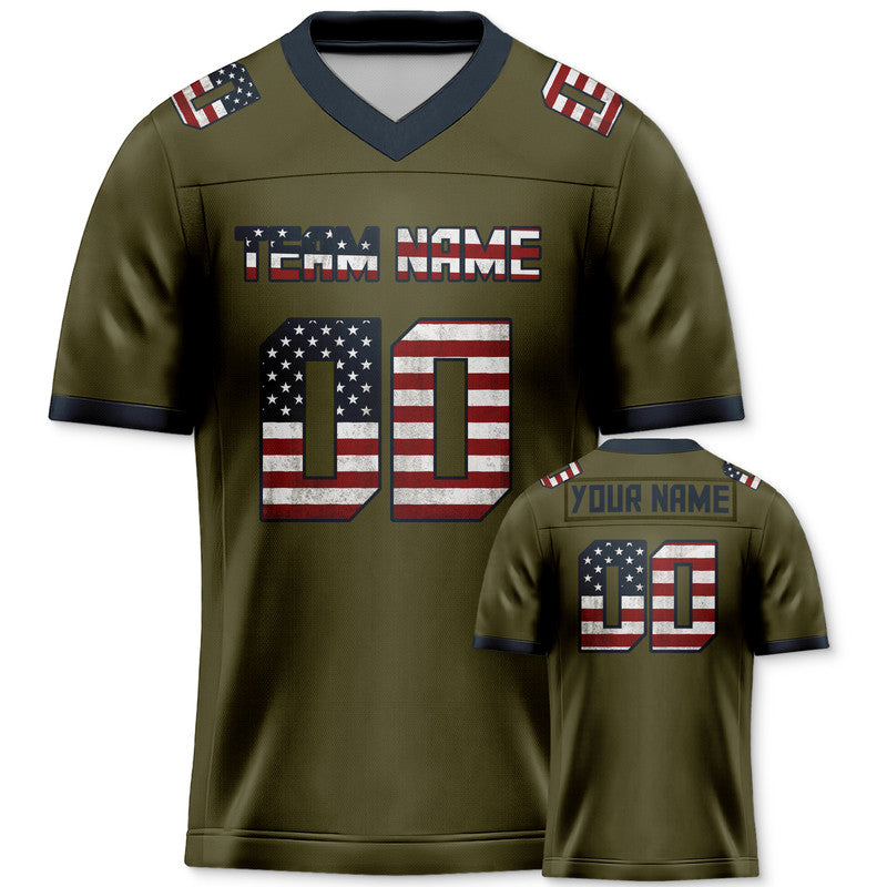 Custom USA Flag Football Jersey2